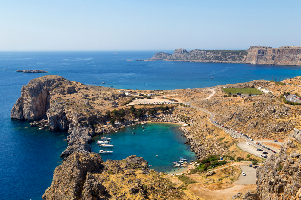 Küste der Insel Rhodos